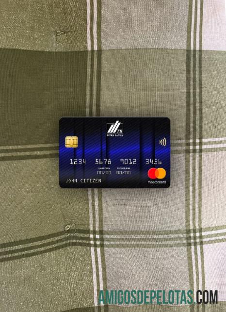 Eslováquia Tatra Bank Mastercard Azul Photolook Frente amostra